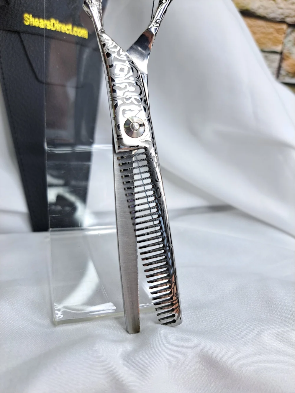 SHEARS DIRECT 30 TOOTH PRECISE TEXTURING THINNING SHEARS ROSE ETCHED